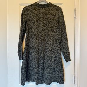Hutch Black Leopard Pattern Dress